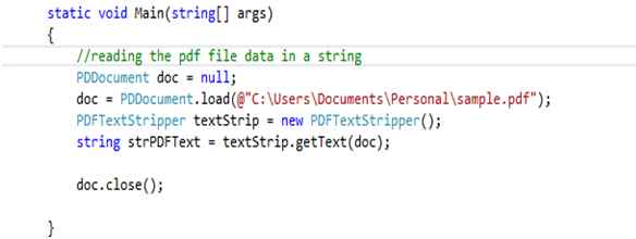 use the package PDFBox